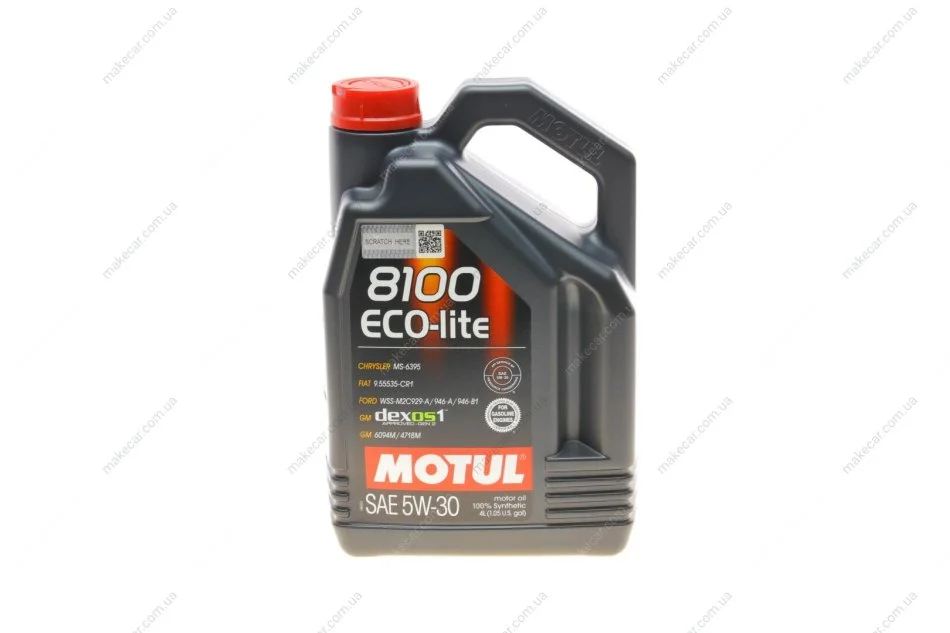 <strong>Моторна олива Motul 8100 Eco-Lite 5W-30 синтетична 4 л MOTUL 839554 (фото 1)</strong>