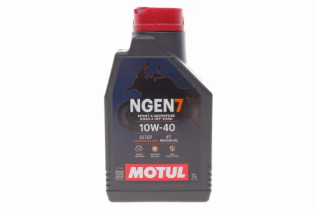 Олива для 4-х тактних двигунів синтетична естерова NGEN 7 10W40 4T 1L для MOTUL 839601 фото товару