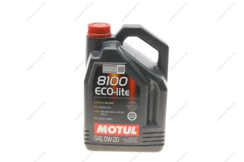 <strong>Моторна олива Motul 8100 Eco-Lite 0W-20 синтетична 5 л MOTUL 841151 (фото 1)</strong>