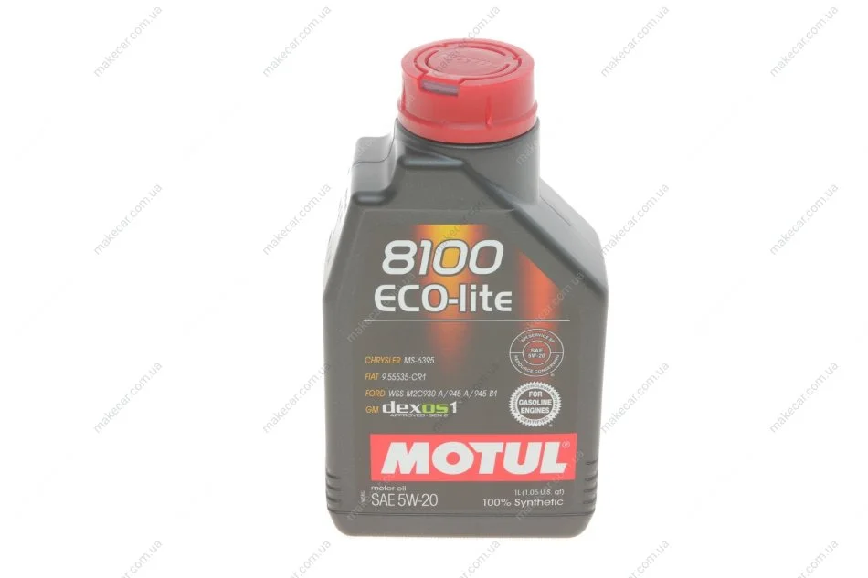 <strong>Моторна олива Motul 8100 Eco-Lite 5W-20 синтетична 1 л MOTUL 841411 (фото 1)</strong>