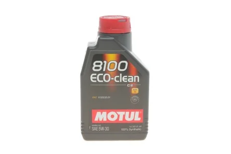 Моторна олива Motul 8100 Eco-Clean 5W-30 синтетична 1 л для MOTUL 841511 фото товару