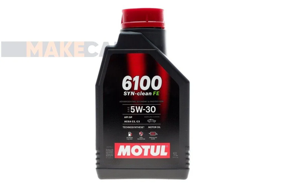 <strong>Олива моторна Technosynthese д/авто 6100 SYN-clean FE 5W30 1L MOTUL 841711 (фото 1)</strong>