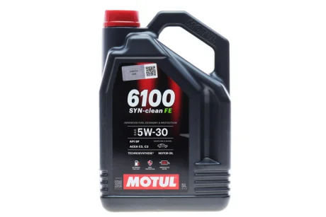 Олива моторна Technosynthese д/авто 6100 Syn-clean FE SAE 5W30 (5L) для MOTUL 841751 фото товару