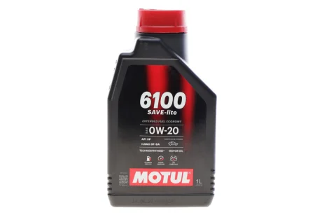 Олива моторна Technosynthese д/авто 6100 Save-lite 0W20 1L для MOTUL 842011 фото товару