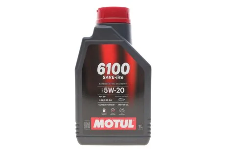 Олива моторна Technosynthese д/авто 6100 Save-lite SAE 5W20 (1L) для MOTUL 842111 фото товару