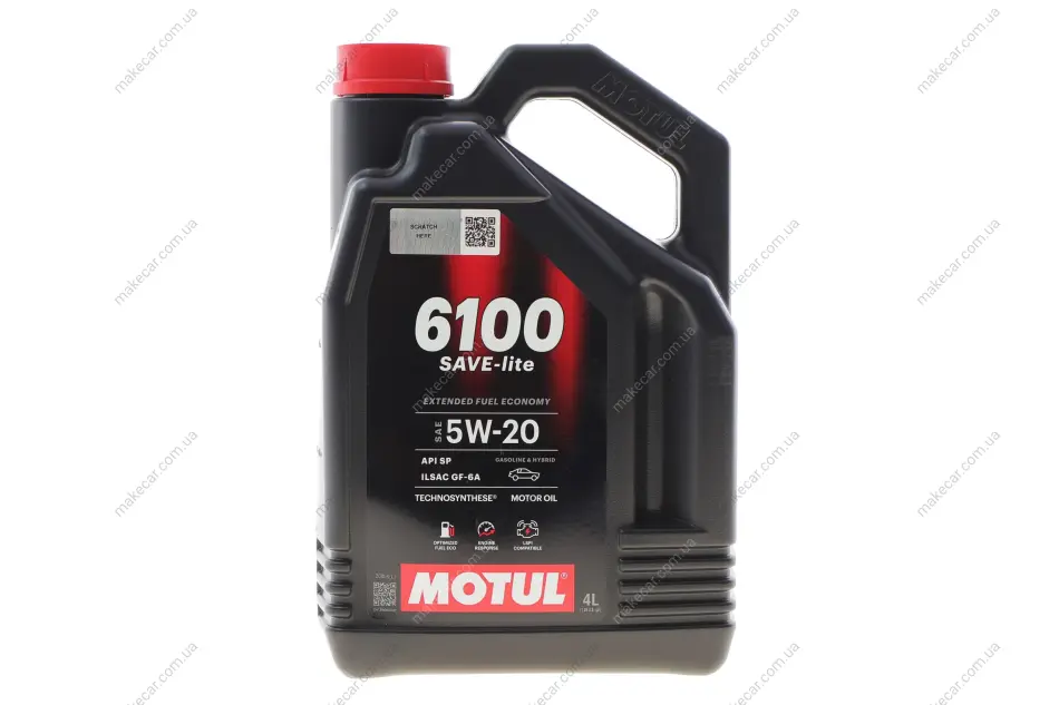 <strong>Олива моторна Technosynthese д/авто 6100 Save-lite 5W20 4L MOTUL 842150 (фото 1)</strong>