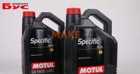 Моторное масло Specific MB 229.52 5W-30 синтетическое 5 л MOTUL 843651