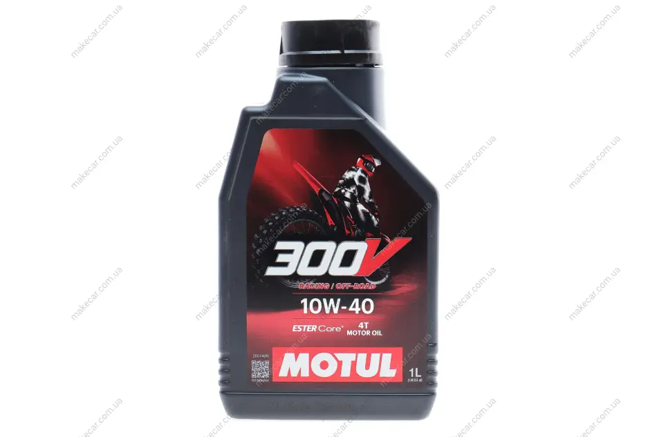 <strong>Олива для 4-х тактних двигунів 100% синтетична естерова 4T 300V FL Off Road 10W40 1L MOTUL 847611 (фото 1)</strong>