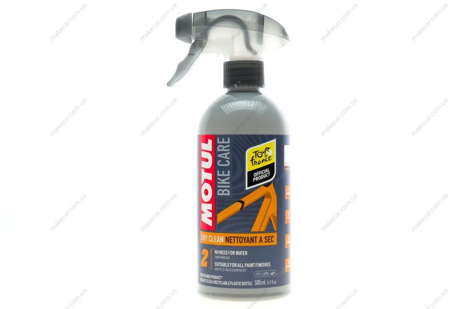 <strong>Очисник для рами та деталей велосипеда, не потребує змивання Dry Clean 500ml MOTUL 851004 (фото 1)</strong>