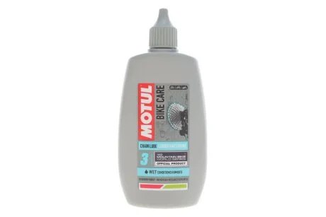 Мастило велоланцюгів Chain Lube Wet Bike Care Off Road 100ml для MOTUL 851107 фото товару