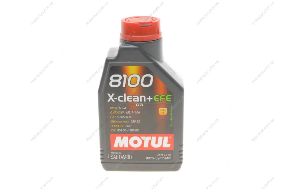 <strong>Олива моторна /8100 X-clean+ EFE 0W30 1L/111657 MOTUL 853911 (фото 1)</strong>