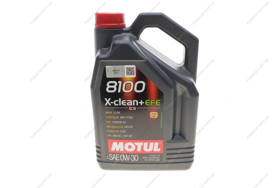 <strong>Олива моторна /8100 X-clean+ EFE 0W30 5L/111678 MOTUL 853951 (фото 1)</strong>