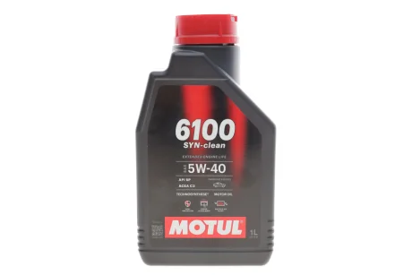 Олива моторна Technosynthese д/авто 6100 Syn-clean 5W40 1L для MOTUL 854311 фото товару