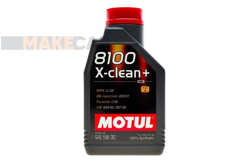 <strong>Моторна олива Motul 8100 X-Clean+ 5W-30 синтетична 1 л MOTUL 854711 (фото 1)</strong>