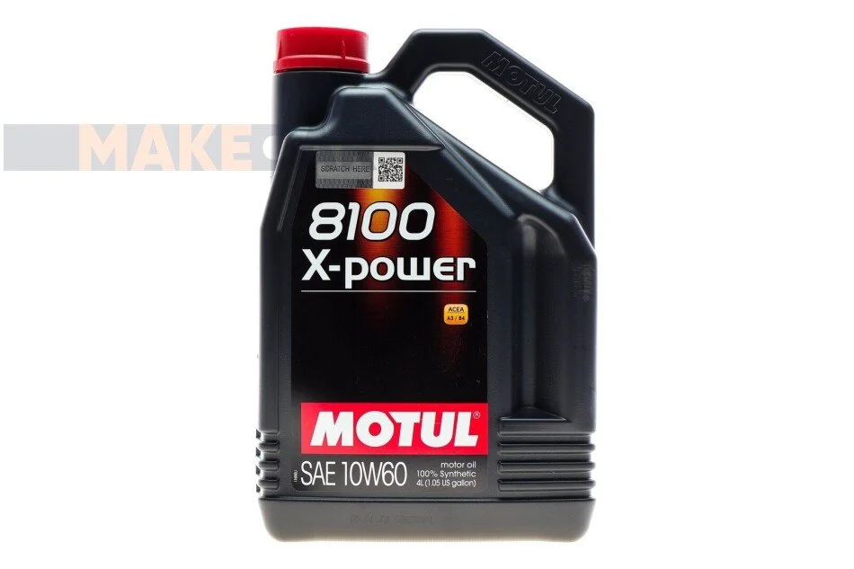 <strong>Моторна олива Motul 8100 X-Power 10W-60 синтетична 4 л MOTUL 854841 (фото 1)</strong>