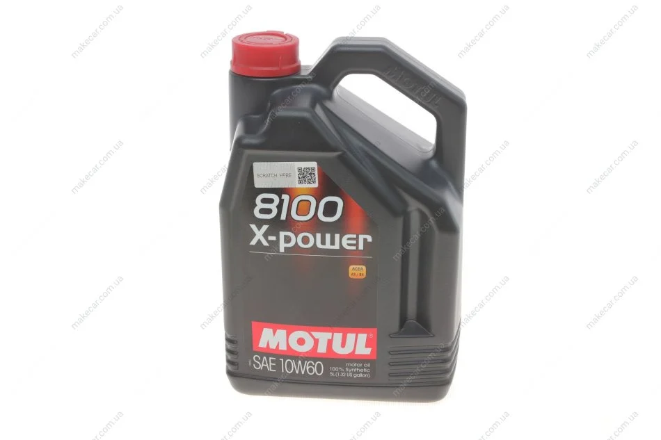 <strong>Моторна олива Motul 8100 X-Power 10W-60 синтетична 5 л MOTUL 854851 (фото 1)</strong>
