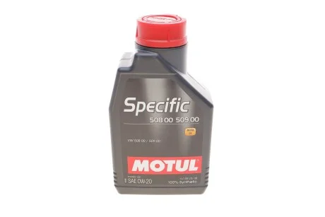 Моторна олива Motul Specific 508.00 - 509.00 0W-20 синтетична 1 л для MOTUL 867211 фото товару