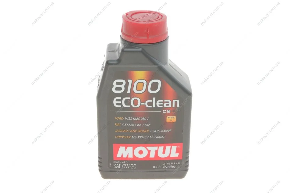 <strong>Моторна олива Motul 8100 Eco-Clean 0W-30 синтетична 1 л MOTUL 868011 (фото 1)</strong>