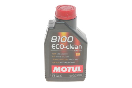 Моторное масло 8100 Eco-Clean 0W-30 синтетическое 1 л MOTUL 868011 фото товара