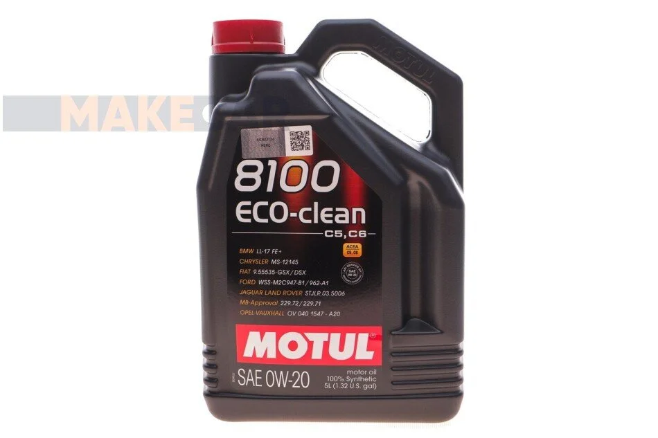 <strong>Моторна олива Motul 8100 Eco-Clean 0W-20 синтетична 5 л MOTUL 868151 (фото 1)</strong>
