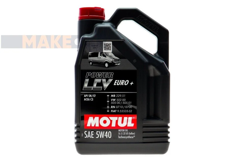 <strong>Моторна олива Motul Power LCV Euro+ 5W-40 напівсинтетична 5 л MOTUL 872151 (фото 1)</strong>