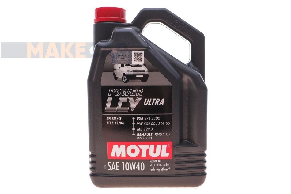 <strong>Моторна олива Motul Power LCV Ultra 10W-40 напівсинтетична 5 л MOTUL 874151 (фото 1)</strong>