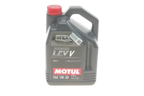 Олива моторна Motul Power LCV V 5W-30, 5л. C3 для MOTUL 874251 фото товару