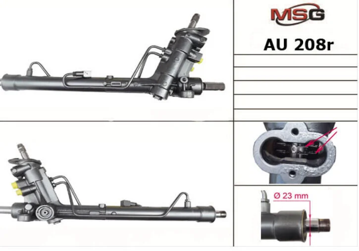 <strong>Рульова рейка з ГУР відновлена VW Polo 02-09, Audi A2 00-05, Skoda Fabia I 99-07 MSG AU208R (фото 1)</strong>
