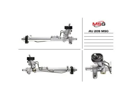 Рульова рейка з ГУР нова VW Golf IV 97-03, Audi A3 96-03, Skoda Octavia Tour 96-10 для Volkswagen, Audi, Skoda, Seat MSG AU 209 фото товару
