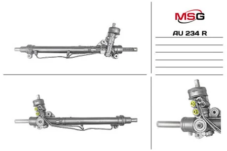 Рульова рейка з ГУР відновлена Audi A4 04-08, Audi A4 00-06 для Audi MSG AU234R фото товару