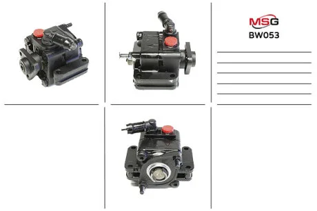 Насос ГУР новий BMW 1 E81-88 04-11, BMW X3 E83 04-10, BMW 3 E90-93 05-12 для BMW MSG BW053 фото товару