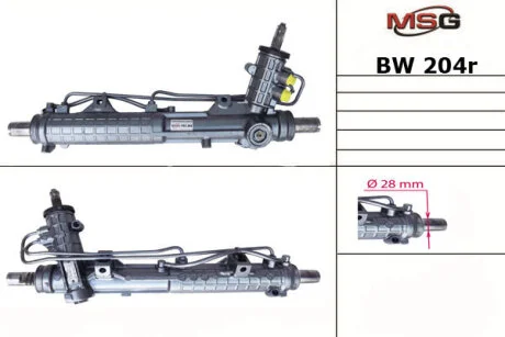 Рульова рейка з ГУР відновлена BMW 3 E36 93-99 для BMW MSG BW204R фото товара