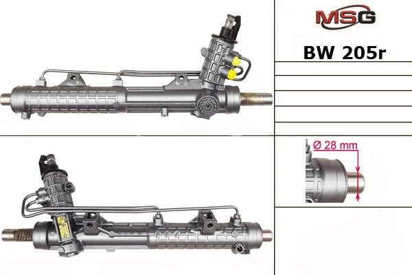 <strong>Рульова рейка з ГУР відновлена BMW 3 E46 99-05 MSG BW205R (фото 1)</strong>