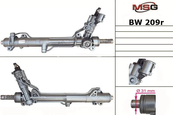 <strong>Рульова рейка з ГУР відновлена BMW 7 E65-68 01-08 MSG BW209R (фото 1)</strong>