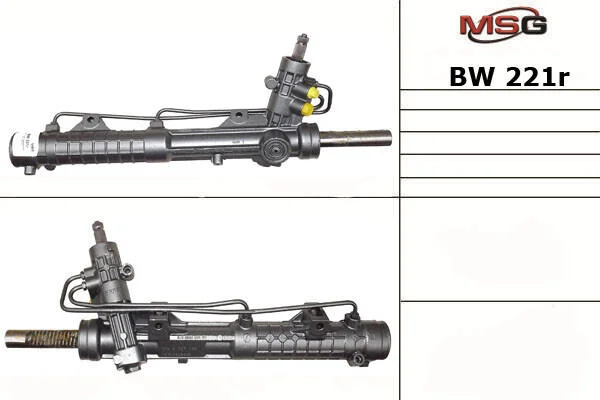 <strong>Рульова рейка з ГУР відновлена BMW Z3 95-02, BMW 3 E36 93-99, BMW 3 E46 99-05 MSG BW221R (фото 1)</strong>