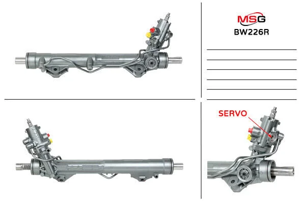 <strong>Рульова рейка з ГУР відновлена BMW 5 E60-61 03-10 MSG BW226R (фото 1)</strong>