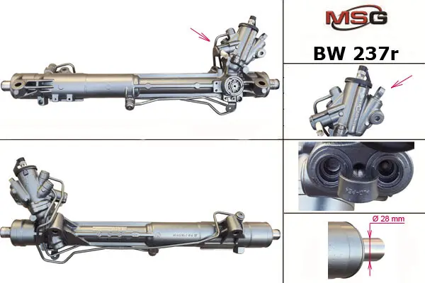 <strong>Рульова рейка з ГУР відновлена BMW 5 F10-18 10-17, BMW 6 F06-13 10-18, BMW 7 F01-F04 08-15 MSG BW237R (фото 1)</strong>