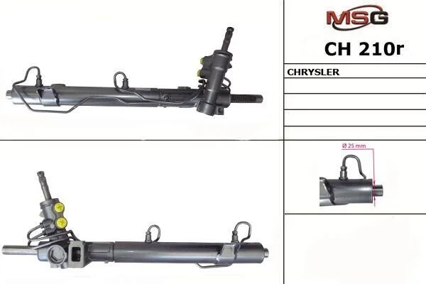 <strong>Рульова рейка з ГУР відновлена Dodge Caravan 00-07, Chrysler Voyager 00-07 MSG CH210R (фото 1)</strong>