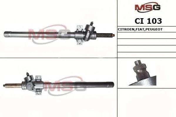 <strong>Кермова рейка без г/п Peugeot J5 81-90,Fiat Ducato 81-94 MSG CI 103 (фото 1)</strong>