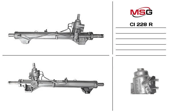 <strong>Рульова рейка з ГУР відновлена Fiat Scudo 07-16, Peugeot Expert 07-16, Citroen Jumpy 07-16 MSG CI228R (фото 1)</strong>
