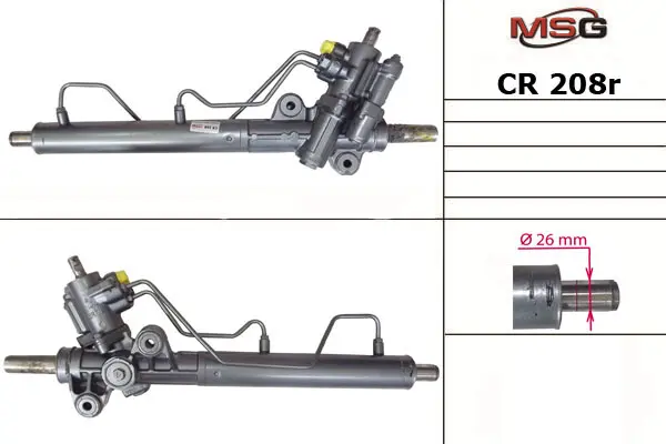 <strong>Рульова рейка з ГУР відновлена Chevrolet Epica 06-14, Chevrolet Evanda 04-06, Chevrolet Epica 04-06 MSG CR208R (фото 1)</strong>