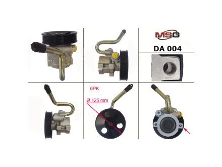 Насос ГУР новий Daewoo Nubira 97-01, Daewoo Nubira 99-03, Daewoo Nubira 03-05 для Daewoo, Chevrolet, Opel MSG DA 004 фото товару