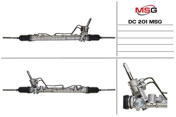 <strong>Рульова рейка з ГУР нова Renault Logan 04-13, Renault Sandero 07-13, Dacia Logan 04-12 MSG DC201 (фото 1)</strong>
