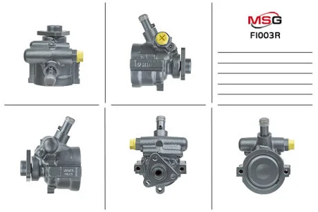 Насос ГУР відновлений Fiat Ducato 94-02, Alfa Romeo 145 96-01, Lancia Dedra 89-99 для Alfa Romeo, Fiat, Lancia MSG FI003R фото товару