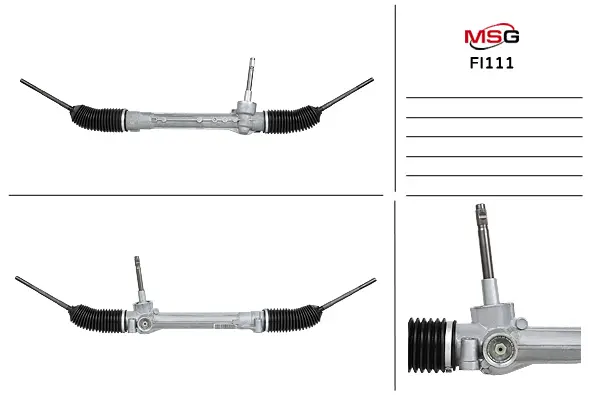 <strong>Рульова рейка без ГУР нова Ford Ka 08-16, Fiat Panda 03-12, Fiat 500 07-20 MSG FI111 (фото 1)</strong>