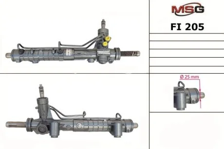 Рульова рейка з ГУР нова Fiat Doblo 00-09 для Fiat MSG FI205 фото товару