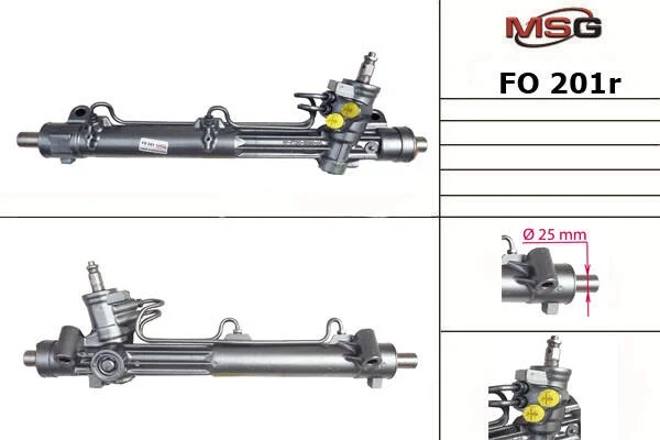 <strong>Рульова рейка з ГУР відновлена Ford Mondeo II 96-00 MSG FO201R (фото 1)</strong>
