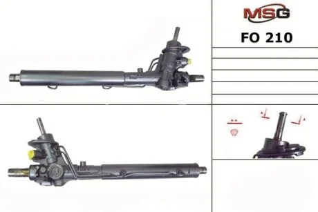 Рульова рейка з ГУР нова VW Sharan 95-10, Ford Galaxy 94-06, SEAT Alhambra 96-10 для Ford, Seat, Volkswagen MSG FO210 фото товару