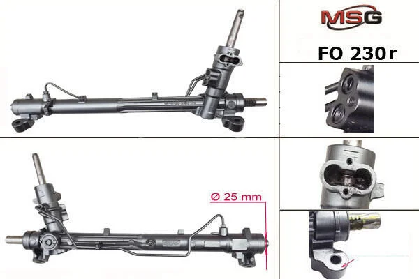 <strong>Рульова рейка з ГУР відновлена Ford C-MAX 02-10, Ford Focus II 04-11 MSG FO230R (фото 1)</strong>