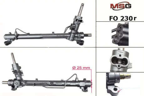 Рульова рейка з ГУР відновлена Ford C-MAX 02-10, Ford Focus II 04-11 для Ford MSG FO230R фото товара